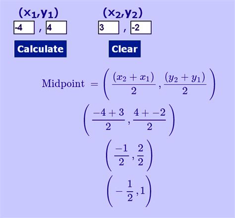 Midpoint Calculator