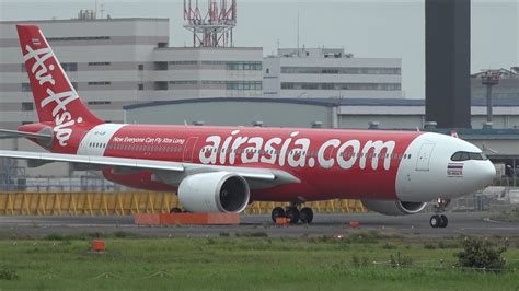 Thai AirAsia X 1st Airbus A330neo(A330-900) HS-XJB Takeoff from NRT 16R ...