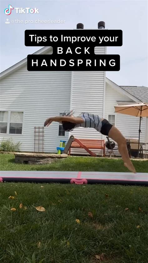 Back handspring tips for gymnasts cheerleaders – Artofit