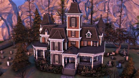 Vampire Mansion | The Sims 4 Speed Build - YouTube