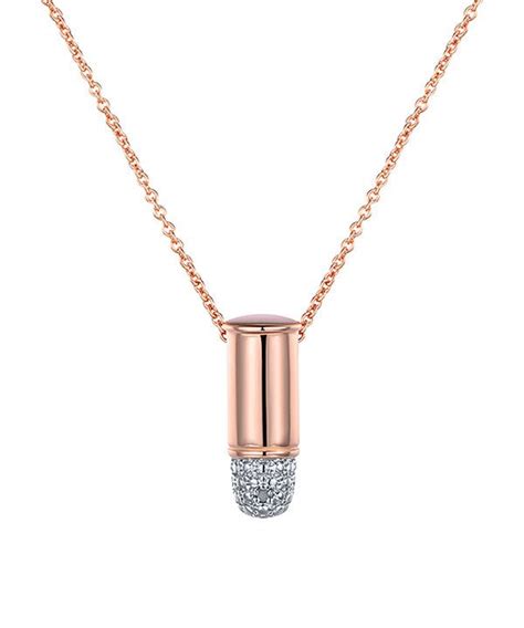 Look at this Diamond & Rose Gold Bullet Pendant Necklace on #zulily ...