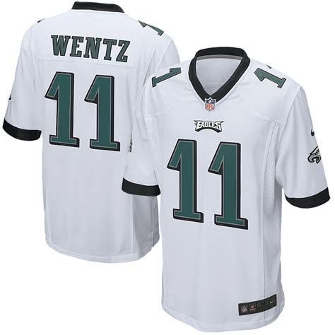 Nike Carson Wentz Philadelphia Eagles Youth White Game Jersey