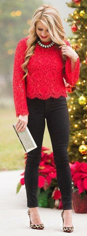 I really love this red and black look | Work party outfits, Casual ...