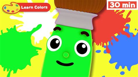 Learn Colors for Babies w Petey Paintbrush | Toddler Learning Video ...