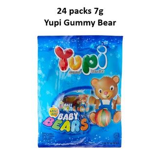 (7g x 24packs) Yupi Gummy Bear | Shopee Singapore