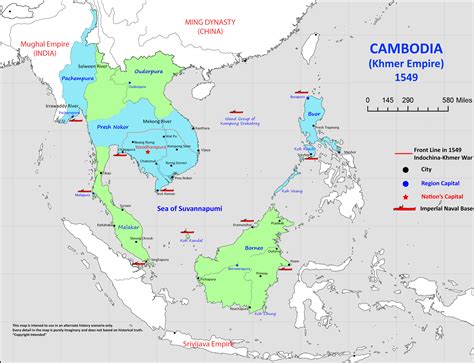 Khmer Empire Maps, Cambodia