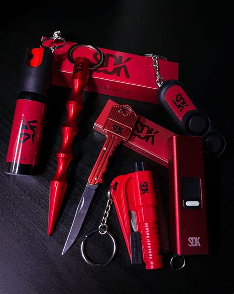 SELF DEFENSE KIT - RED in 2021 | Self defense keychain, Self defense ...