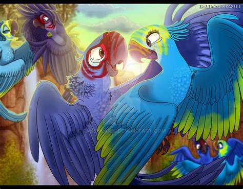 Blu and Jewel on Rio-fan-club - DeviantArt