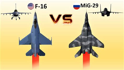 F-16 Fighting Falcon vs MiG-29 Fulcrum| Which Fighter Jet Wins in an ...