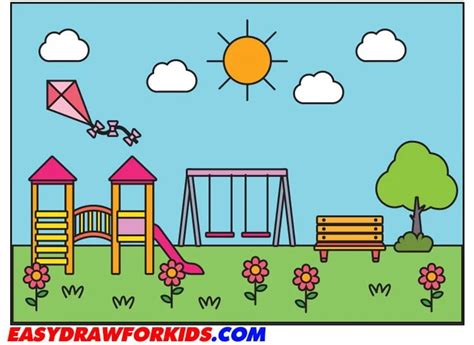 How To Draw A Park