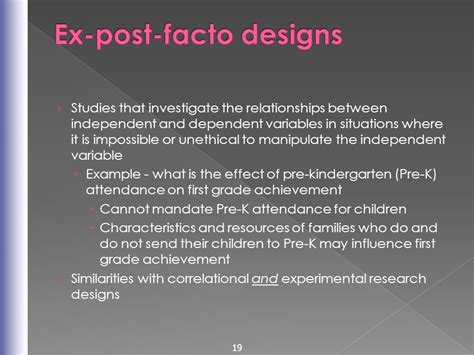 Ex Post Facto Research Design Slideshare