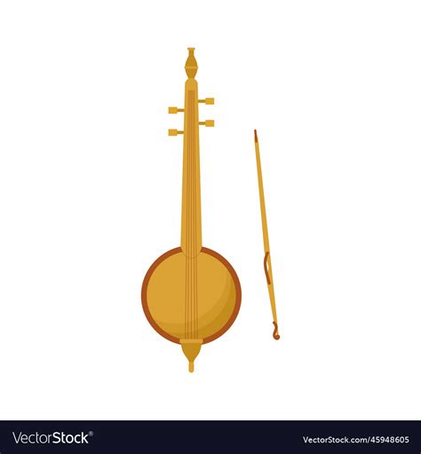 Icon of arabic musical instrument called rebab Vector Image