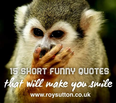 15 short funny quotes that will make you smile - Roy Sutton