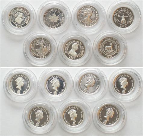 MALAWI. Set 2006 7 x 5 Kwacha, Investment Coins of the World, silver ...