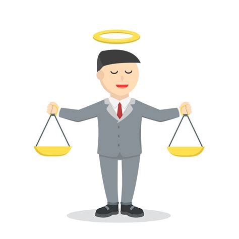 honest male lawyer nformation design character on white background ...