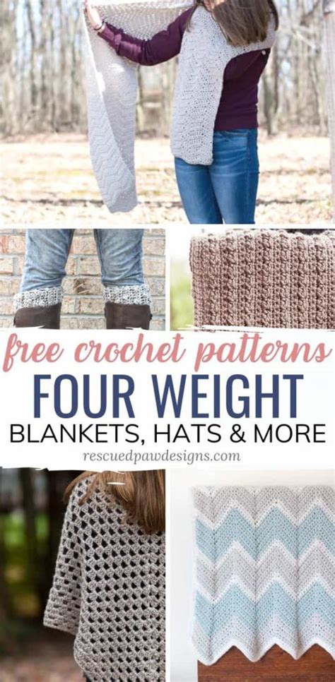 Free Crochet Patterns using Worsted Weight Yarn - Easy Crochet Patterns