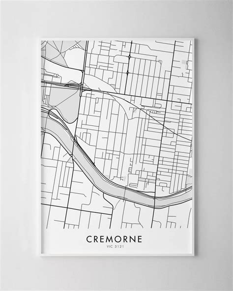 Melbourne – Cremorne Map Print - Chelsea Chelsea