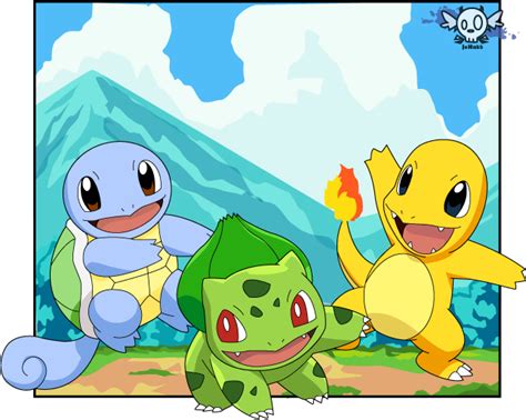 Shiny Starters by John55 on DeviantArt