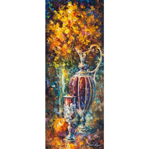 RED VASE - Palette Knife Oil Painting On Canvas By Leonid Afremov - 16 ...