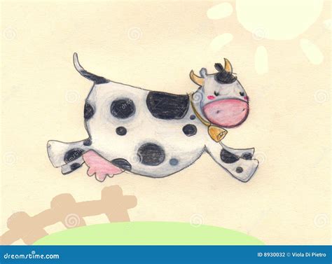 Jumping Cow Stock Photography - Image: 8930032