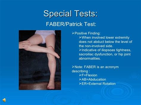 The FABER test is one that I use to... - NeuroKinetic Therapy