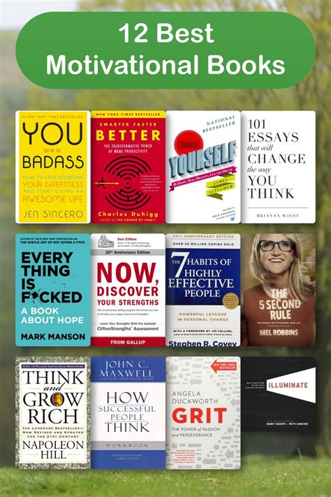 12 Best Motivational Books | Best self help books, Books for self ...