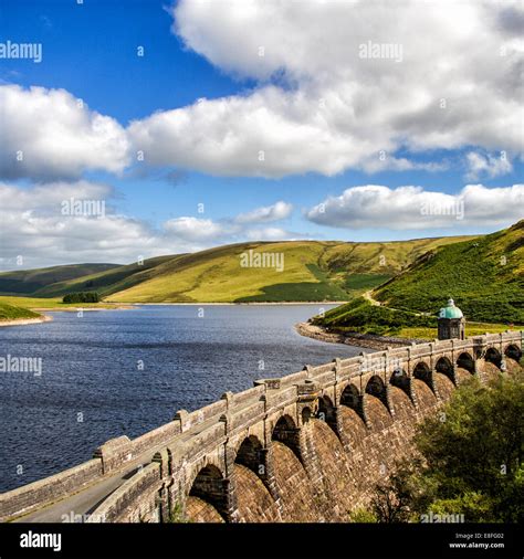 Aqueduct and reservoir, Elan valley, Powys, Wales, UK Stock Photo - Alamy