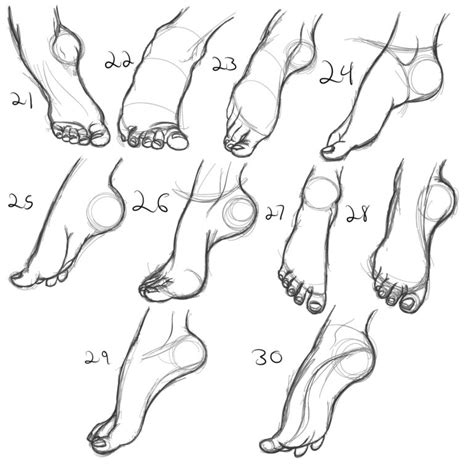 Feet Drawing Reference and Sketches for Artists