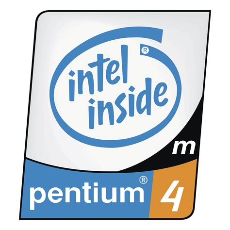 Pentium 4 Processor M Logo PNG Transparent & SVG Vector - Freebie Supply