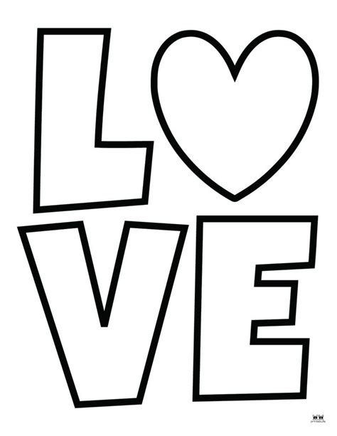 Printable Love Coloring Page-Page 6 | Love coloring pages, Heart ...