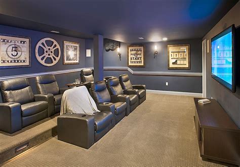 More ideas below: DIY Home theater Decorations Ideas Basement Home ...