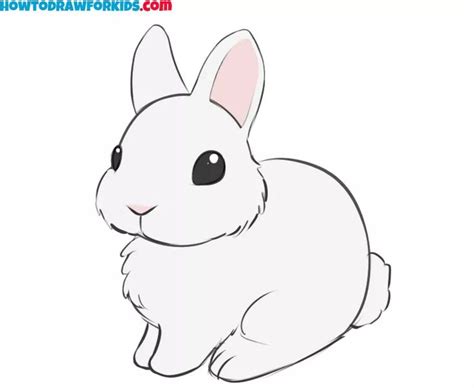 How to Draw a Bunny | Easy Drawing Tutorial For Kids | Easy bunny ...