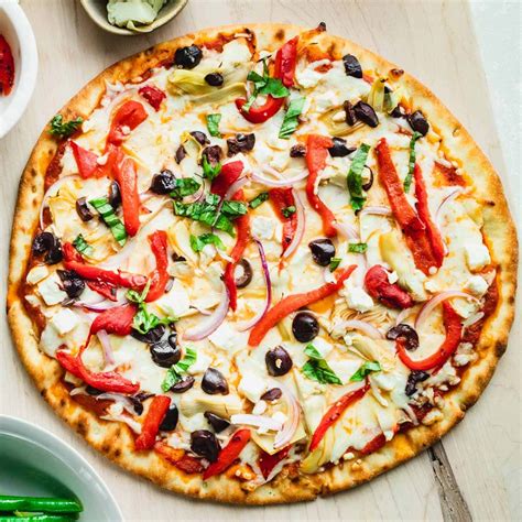 Homemade Greek Pizza in 20 Minutes - Healthy Seasonal Recipes