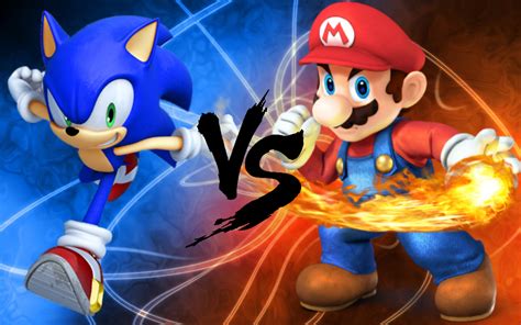 Sonic vs Mario by BatNight768 on DeviantArt