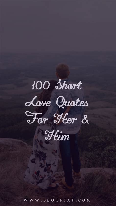 100 Short Love Quotes - quteropal