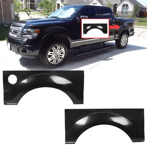 PAIR Rear Wheel Arch quarter panel For 09-14 Ford F-150 LD W/O Molding ...