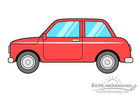 How to Draw a Car in 12 Steps (Easy Guide) - EasyLineDrawing