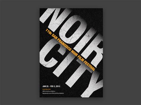 Noir City Poster Concept by Caesar Gamulja on Dribbble