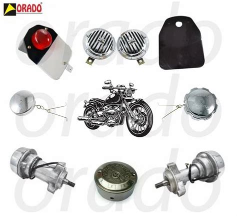 Black/Grey/Chrome Royal Enfield Bullet Accessories, For Automotive at ...