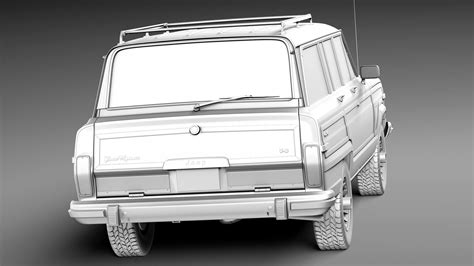 Jeep Wagoneer Woody 1980 - 3D Model by SQUIR