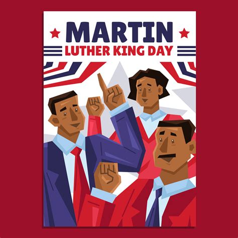 Martin Luther King Day Poster Template 4986006 Vector Art at Vecteezy