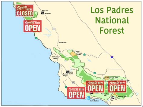 Los Padres National Forest Map - Maping Resources