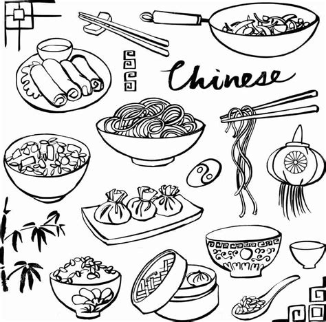 Chinese Food Clip Art ~ easy drawing