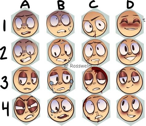 rosswelm: “I made an expression sheet!! Feel free to use but PLEASE ...