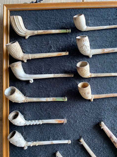 Collection of Antique Clay Pipes - Folk Art of Britain & Ireland