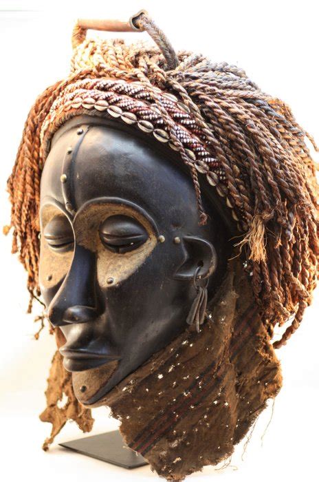 African ceremonial mask - with certificate - CHOKWE - Angola - Catawiki