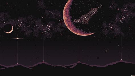 Pixel Moon Wallpapers - Wallpaper Cave