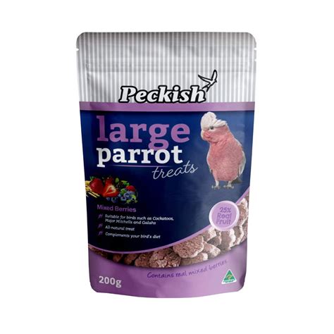 Peckish Large Parrot Treats Mixed Berry 200g - Pet Village