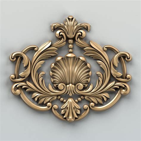 3d carved central decor model | 3d printer art, Wood carving furniture ...