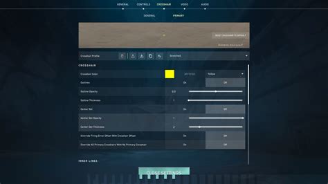 How to get a stretched crosshair in VALORANT